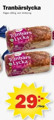 Pekås Pågen Tranbärslycka erbjuda