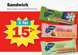Pekås Wasa Sandwich erbjuda