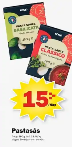 Pekås Coop Pastasås erbjuda