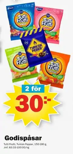 Pekås Godispåsar erbjuda