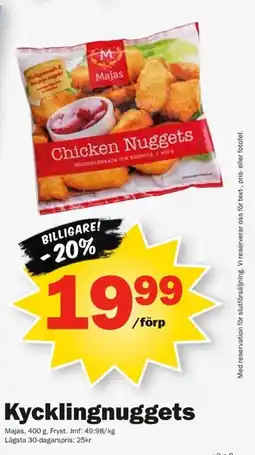 Pekås Majas Kycklingnuggets erbjuda