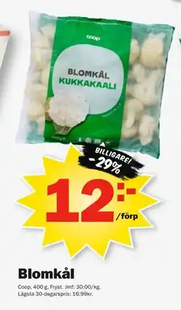 Pekås Blomkål erbjuda