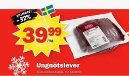 Pekås Ungnötslever erbjuda