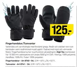 Engelsons Fingerhandskar/Tumvantar erbjuda