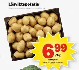 Pekås Lösviktspotatis, Medlemspris erbjuda
