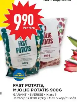 Willys FAST POTATIS, MJÖLIG POTATIS 900G erbjuda