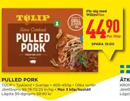 Willys PULLED PORK, Medlemspris erbjuda