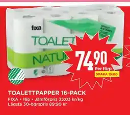 Willys TOALETTPAPPER 16-PACK erbjuda