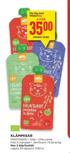 Willys KLÄMMISAR, Medlemspris erbjuda