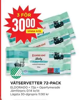 Willys VÅTSERVETTER 72-PACK erbjuda