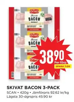 Willys Hemma SKIVAT BACON 3-PACK erbjuda