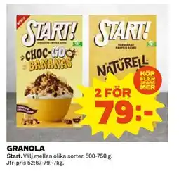 Coop Daglivs GRANOLA erbjuda