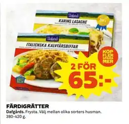 Coop Daglivs FÄRDIGRÄTTER erbjuda