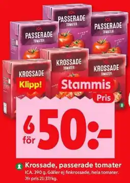 ICA Kvantum Krossade, passerade tomater, Medlemspris erbjuda