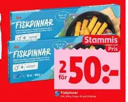 ICA Kvantum Fiskpinnar, Medlemspris erbjuda