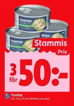 ICA Kvantum Tonfisk, Medlemspris erbjuda