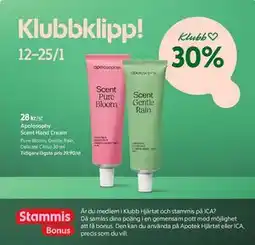 ICA Kvantum Apolosophy Scent Hand Cream, Medlemspris erbjuda