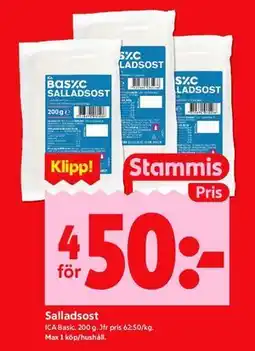 ICA Kvantum Salladsost, Medlemspris erbjuda