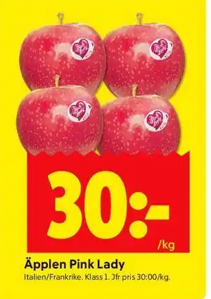 Äpplen Pink Lady