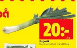 ICA Kvantum Purjolök erbjuda