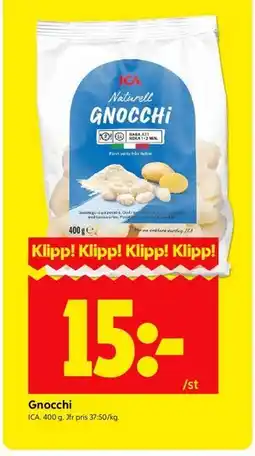 ICA Kvantum Gnocchi erbjuda