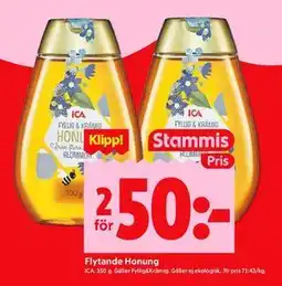 ICA Kvantum Flytande Honung, Medlemspris erbjuda