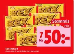 ICA Kvantum Kexchoklad, Medlemspris erbjuda