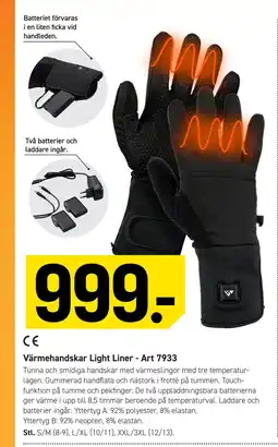 Engelsons Värmehandskar Light Liner - Art 7933 erbjuda