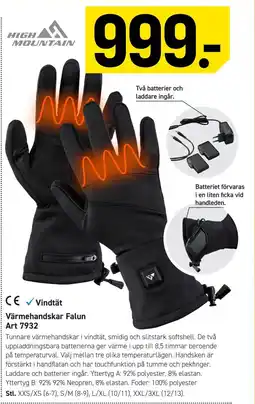 Engelsons Värmehandskar Falun Art 7932 erbjuda