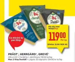 Willys PRÄST, HERRGÅRD, GREVÉ erbjuda