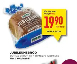 Willys Jubileumsbröd erbjuda