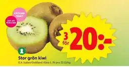 ICA Supermarket STOR GRÖN KIWI erbjuda