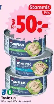 ICA Supermarket Tonfisk ICA erbjuda