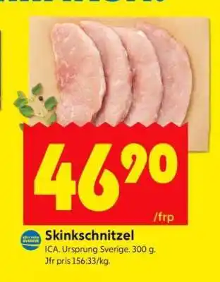 ICA Supermarket Skinkschnitzel erbjuda
