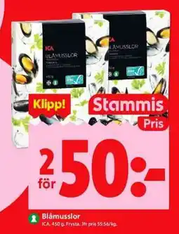 ICA Supermarket Blåmusslor erbjuda