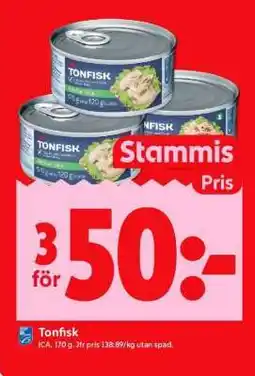 ICA Supermarket Tonfisk erbjuda