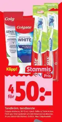 ICA Supermarket Tandkräm, Tandborste erbjuda