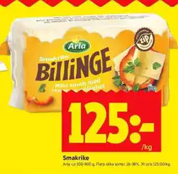 ICA Supermarket Arla Smakrike Billinge erbjuda
