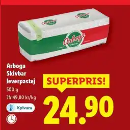 Lidl Arboga skivbar leverpastej erbjuda