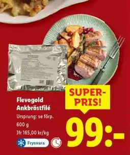 Lidl Flevogold Ankbröstfilé erbjuda