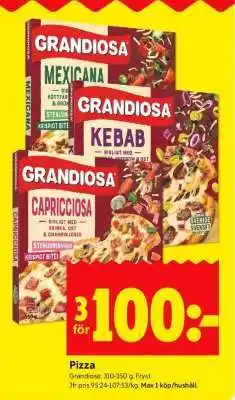 ICA Supermarket GRANDIOSA Pizza erbjuda