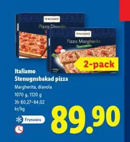 Lidl ITALIAMO Stenugnsbakad pizza erbjuda