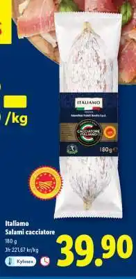 Lidl Italiamo Salami cacciatore erbjuda