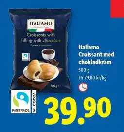 Lidl ITALIAMO Croissant med chokladkräm erbjuda