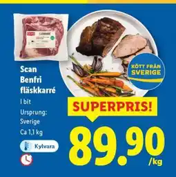 Lidl Scan Benfri fläskkarré erbjuda