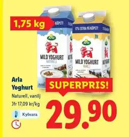 Lidl Arla yoghurt erbjuda