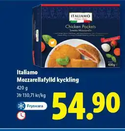 Lidl Italiamo Mozzarellafylld kyckling erbjuda