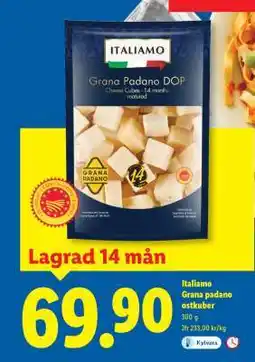 Lidl Italiamo Grana padano ostkuber erbjuda