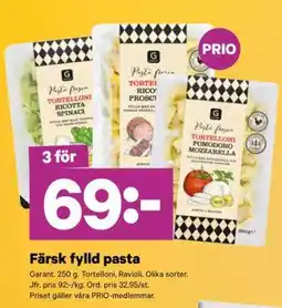 City Gross Färsk fylld pasta erbjuda