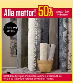 ÖoB Alla mattor erbjuda